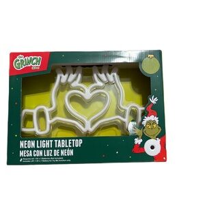 Dr. Seuss The Grinch Neon Light Tabletop Decor NEW Christmas Glow